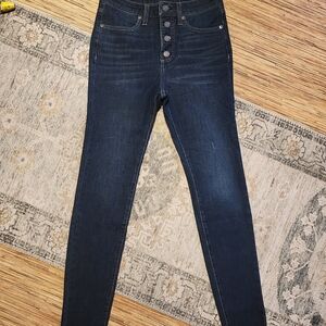 LC Lauren Conrad Dark Blue High Rise Jeans